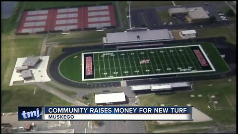 Donations help complete Muskego High School football field