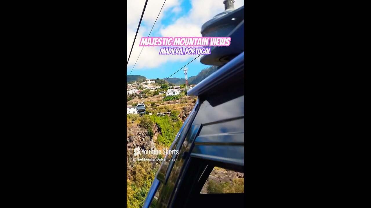 🛳️ SPECTACULAR CRUISE EXCURSIONS: Funchal Cable Car 🚡 #travel #shorts #cruise #portugal