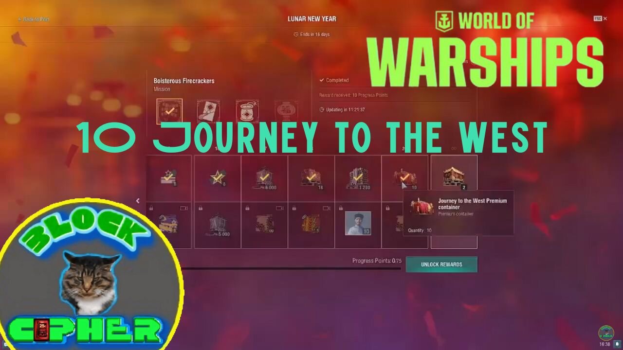 world of warships | opening 10 Free Journey to west Premium container|