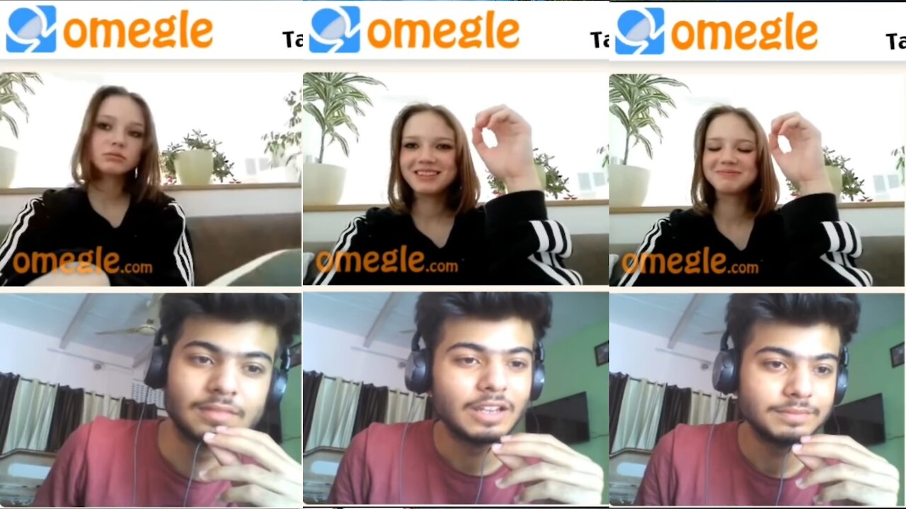 Flirting Girl on Omegle