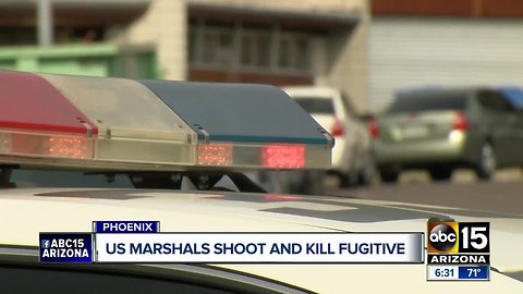 Fugitive killed in Phoenix shooting with US Marshals