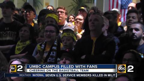 UMBC fans keep the spirit going through second round loss