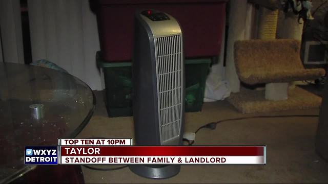 Standoff between family and landlord leaves them cold