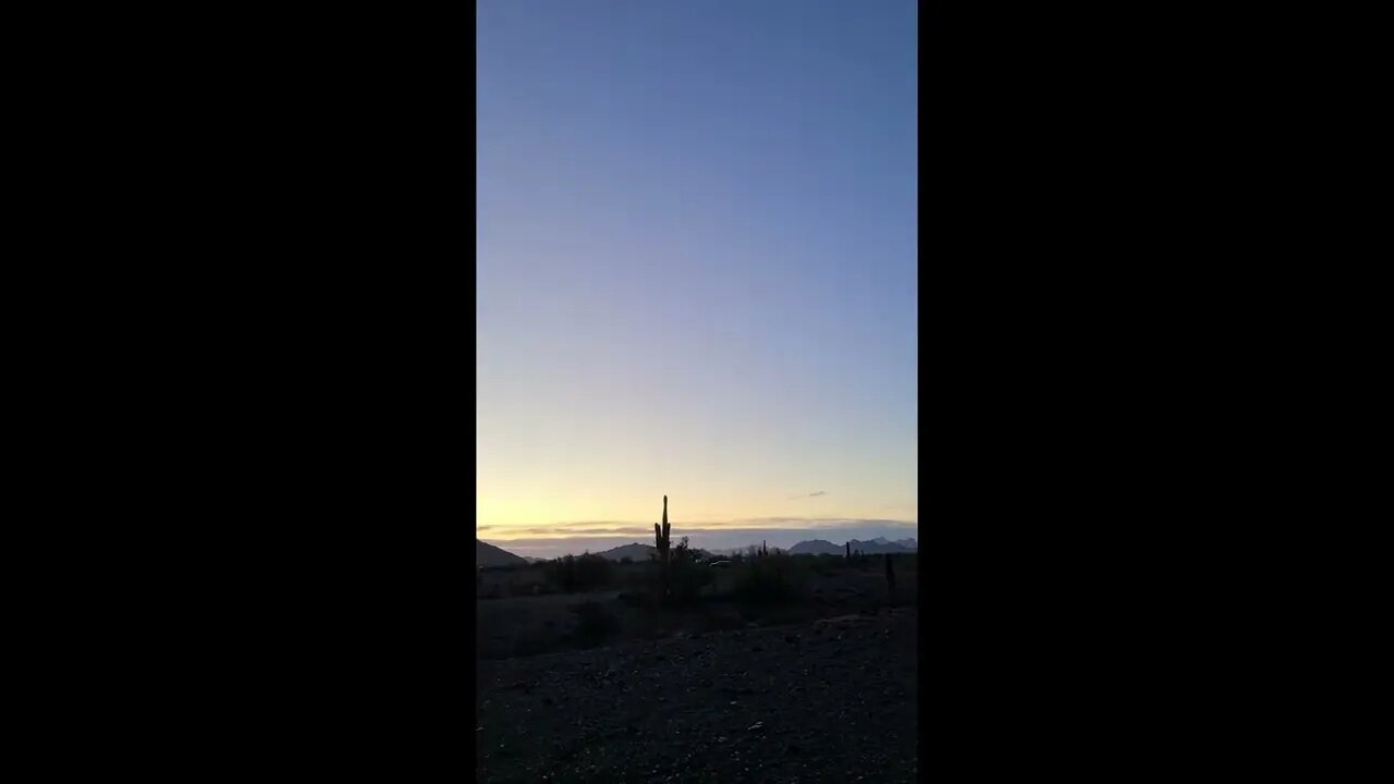 This morning's dawn with yet another beautiful desert sky brought to us by Mother Nature.