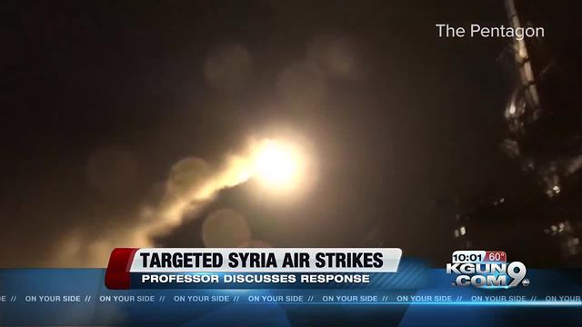 UA professor talks about air strikes