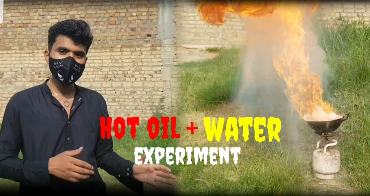 HOT OIL PLUS WATER || Experiment || don't try this at home.