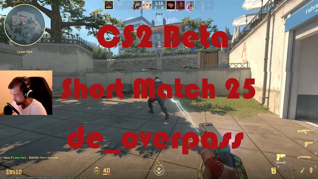 4v5 the Whole Game! CS2 Beta de_overpass Playtest - Short Match 25