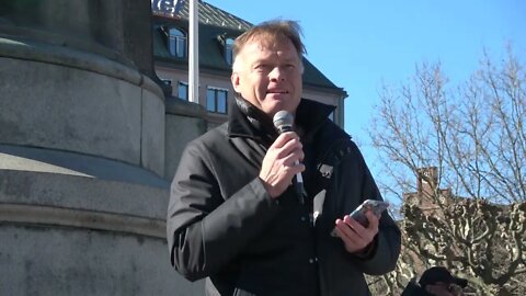 Joachim Samuelsson på Frihetsmarschen Malmö