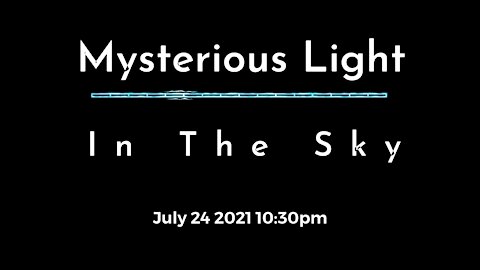 Mysterious Lights In The Sky