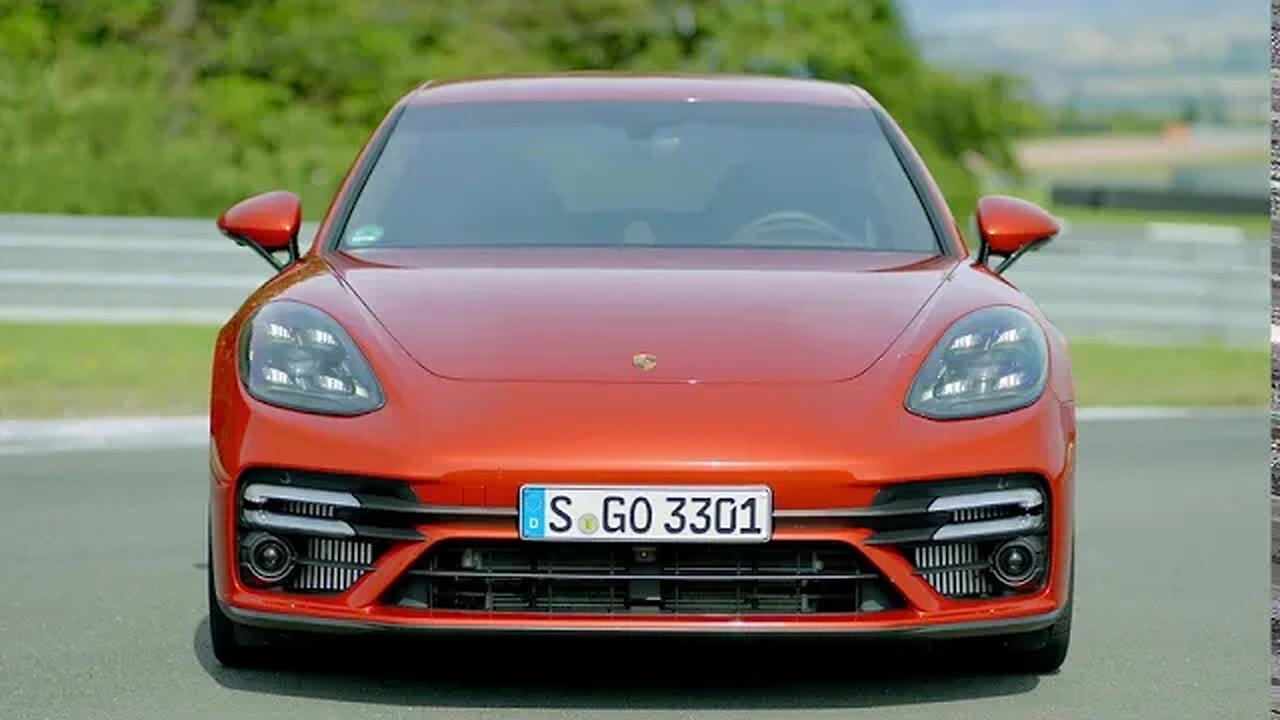 Papaya Metallic FACELIFT Porsche Panamera Turbo S HARD driving. M5 Competition KILLER?