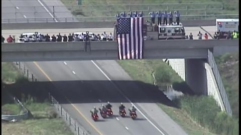 Body of fallen Officer Gary Michael escorted back to Clinton