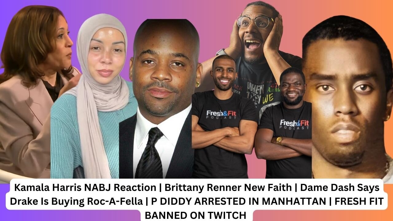 Kamala Harris NAJB | Dame Dash Sells To Drake | P DIDDY FULL INDICTMENT ALL 14 PAGES