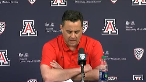 VIDEO: UofA basketball coach Sean Miller denies ESPN report on FBI wiretap