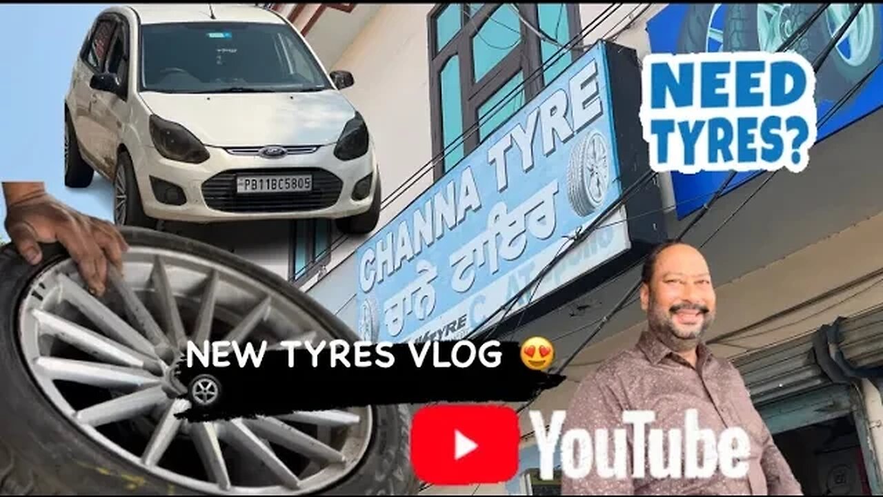 NEW TYRE VLOG 🛞🔥| CHANNE TYRE | BS_SAINIMOTORS #vlog