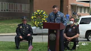 Police memorial, peaceful protest make for emotional Friday in KCK