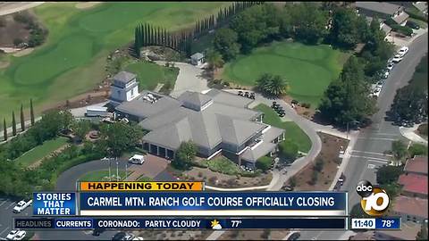 Carmel Mtn. Ranch golf course closes