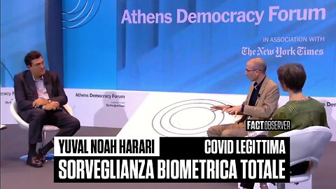 Yuval Noah Harari - Covid legittima sorveglianza biometrica totale