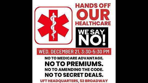 The Emergency Rally and March 52 Broadway to 55 water street hosted by @PNHPNYMetro @PNHP @nynurses