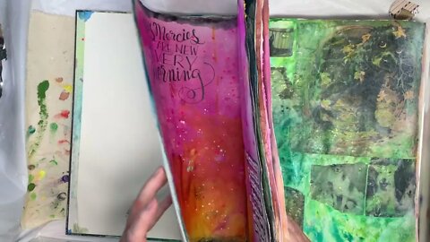 #12 Art Journal Free Fridays Dogs, octopus, and fish