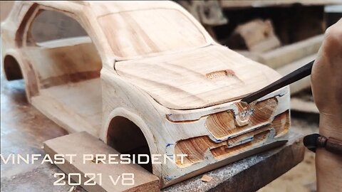 Amazing Wood Carving - Vinfast President 2021 - Woodworking art