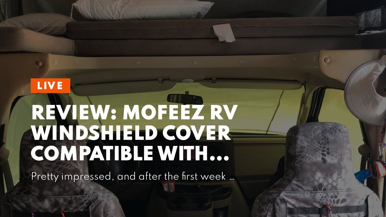 Review: Mofeez RV Windshield Cover Compatible with Class C Ford 1997-2021, UV Block Offer Compl...