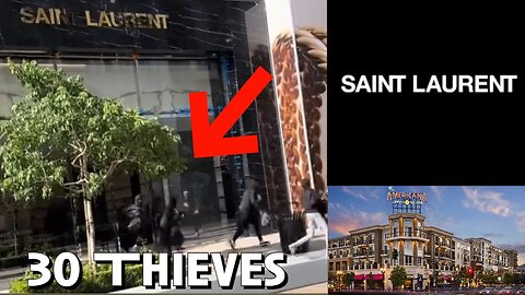 Saint Laurent Store Robbed by 30 People in Glendale CA (Los Angeles)