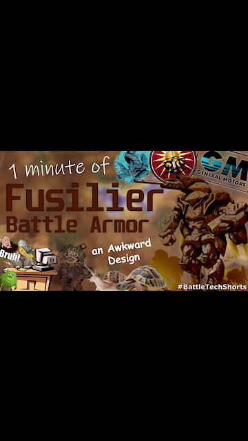 BATTLETECH #Shorts - Fusilier Battle Armor, an Awkward Design