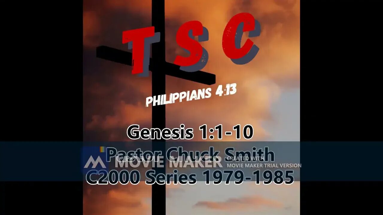 001 Genesis 1:1-10 | Pastor Chuck Smith | C2000 Series | Thru The Bible