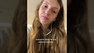 Everyone Stand For The National Anthem Video By Ohwydsoph #Shorts