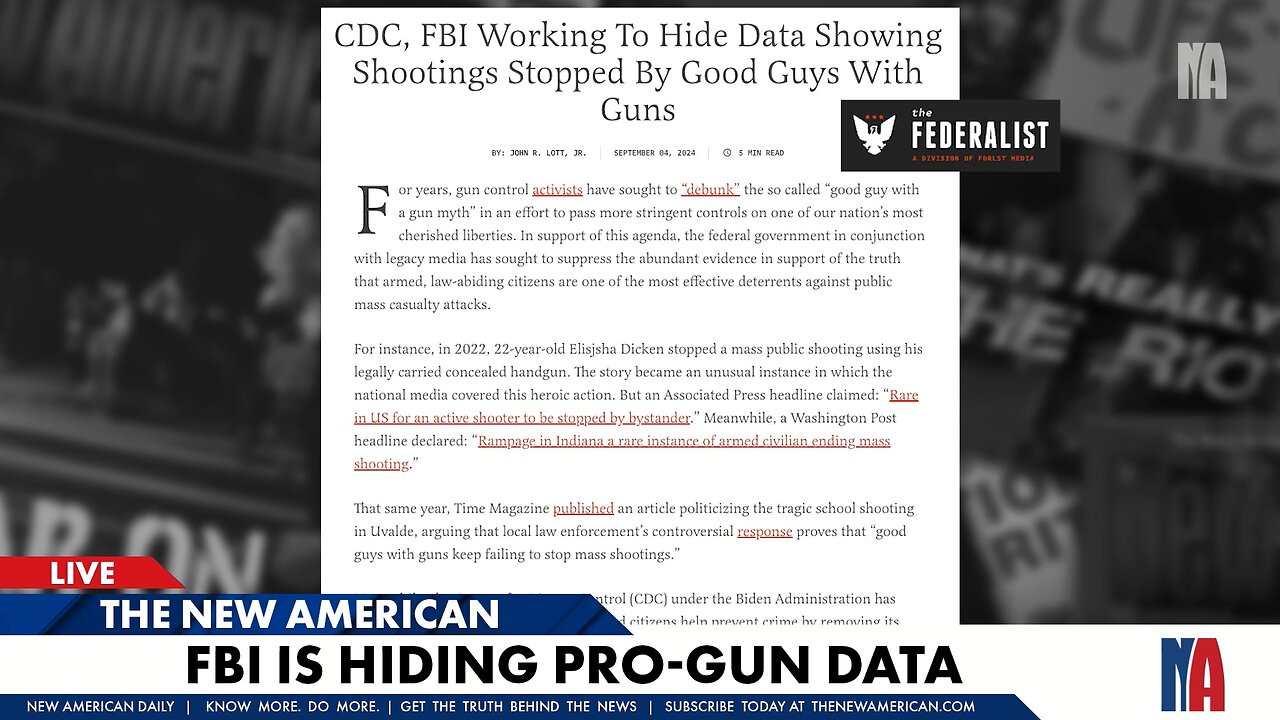 FBI Has Been Hiding Pro-Gun Data