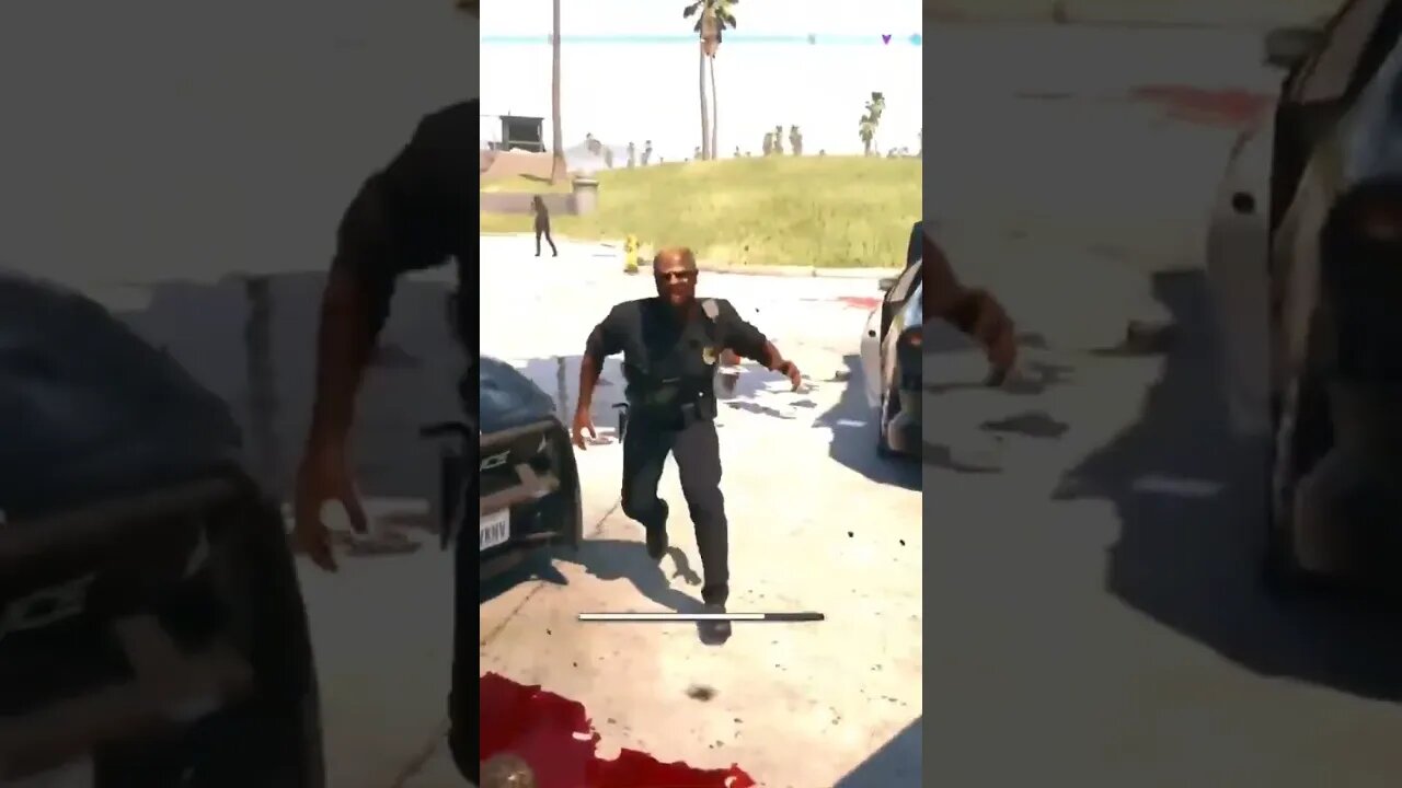 The beach side police station is a mess!