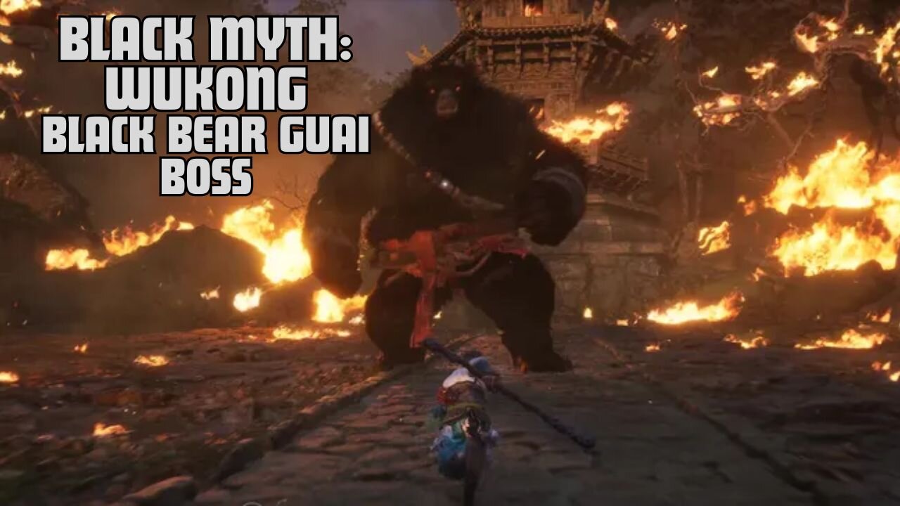 Black Myth: Wukong Boss Battle: Black Bear Guai