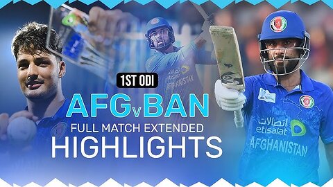 A Afghanistan versus Bangla full highlight match Afghanistan hit hit Bangladeshi bowler