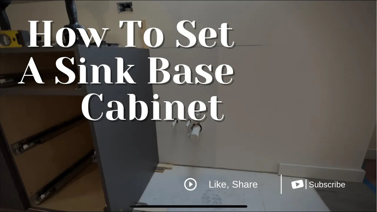 How To Set A Sink Base Cabinet