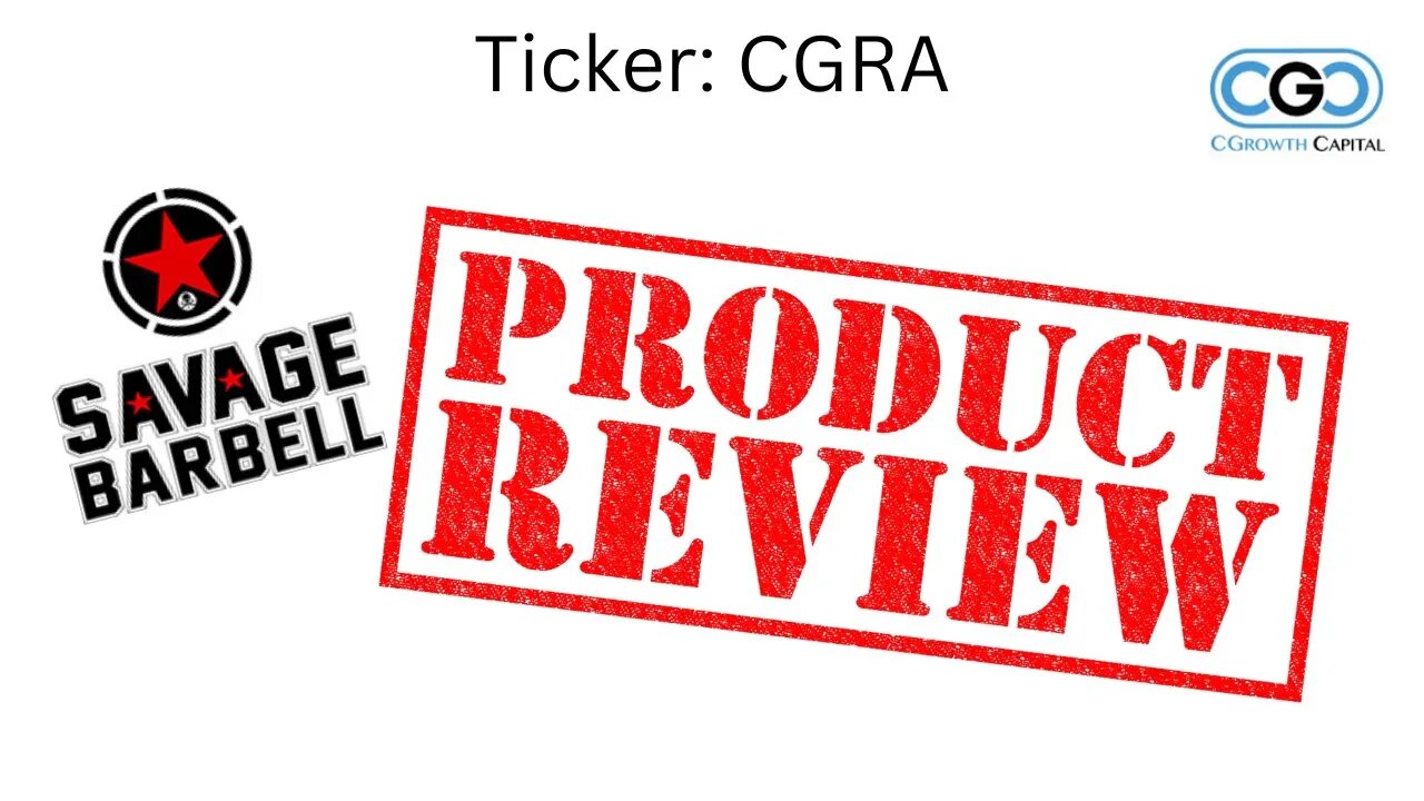 $CGRA | SAVAGE BARBELL SHIRT REVIEW | STOCK UPDATE | CGRA STOCK