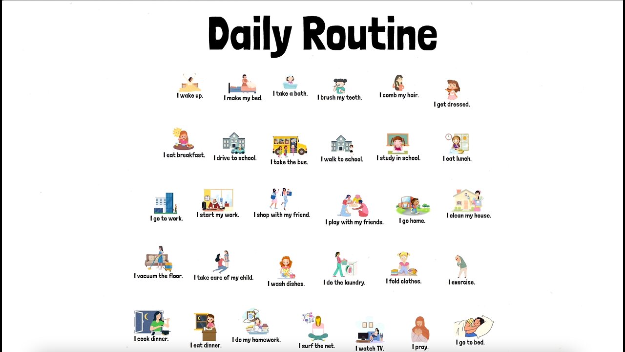 Mastering Beginner Daily Routines in English: Essential Vocabulary and Phrases for ESL Learners