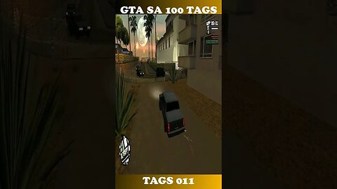 GTA SAN ANDREAS 100 tags TAG 011 #shorts