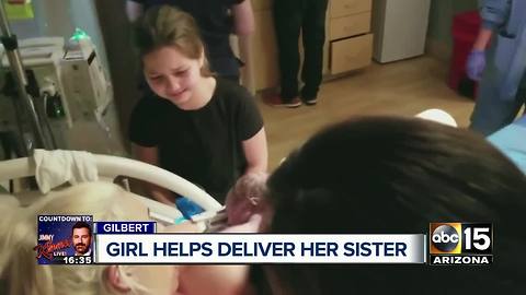 8-year-old sister helps deliver baby