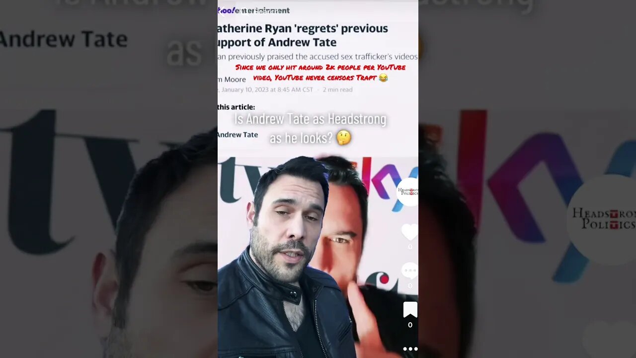 Tiktok says Trapt Tate vid is hateful behavior