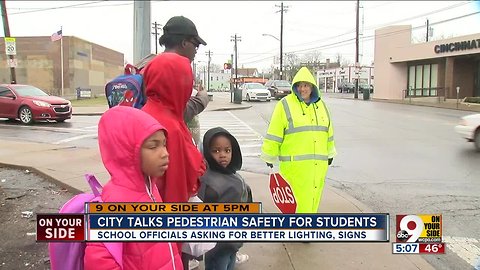 City talks pedestrian safety for students