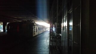 SOUTH AFRICA - Cape Town - Mbalula visits Burned Trains (Video) (X8y)