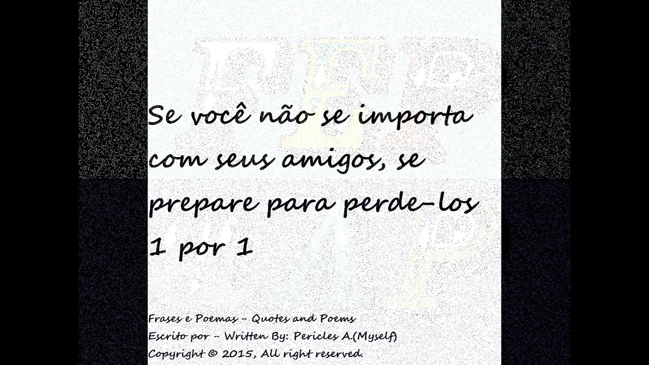 Se você não se importa com seus amigos... [Frases e Poemas]
