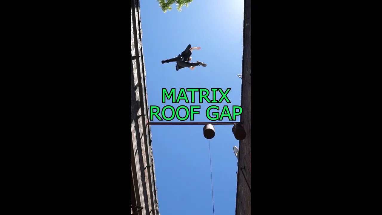 Matrix Stunt In Real Life | Trinity's Roof Gap Jump