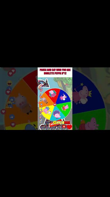 PAUSE E DIGA QUEM É VOCÊ ROLETA PEPPA PIG Nº12 #shorts #peppa #peppapig