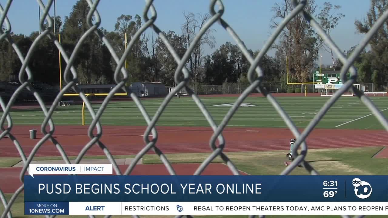 Poway Unified schools begin school year online