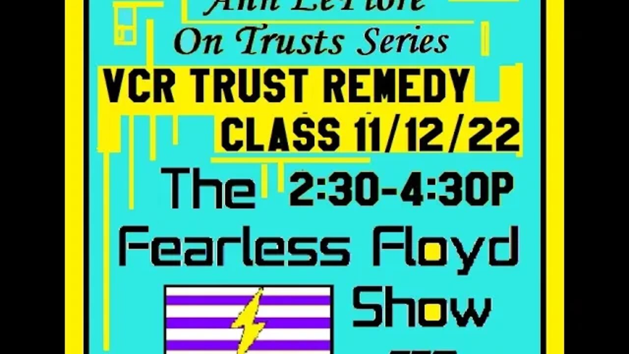 VCR TRUST REMEDY CLASS 11/12/22