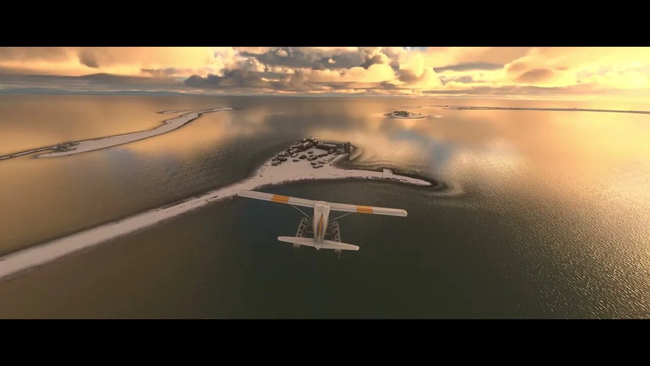 Microsoft Flight Simulator - Cark to Walney Winter flight