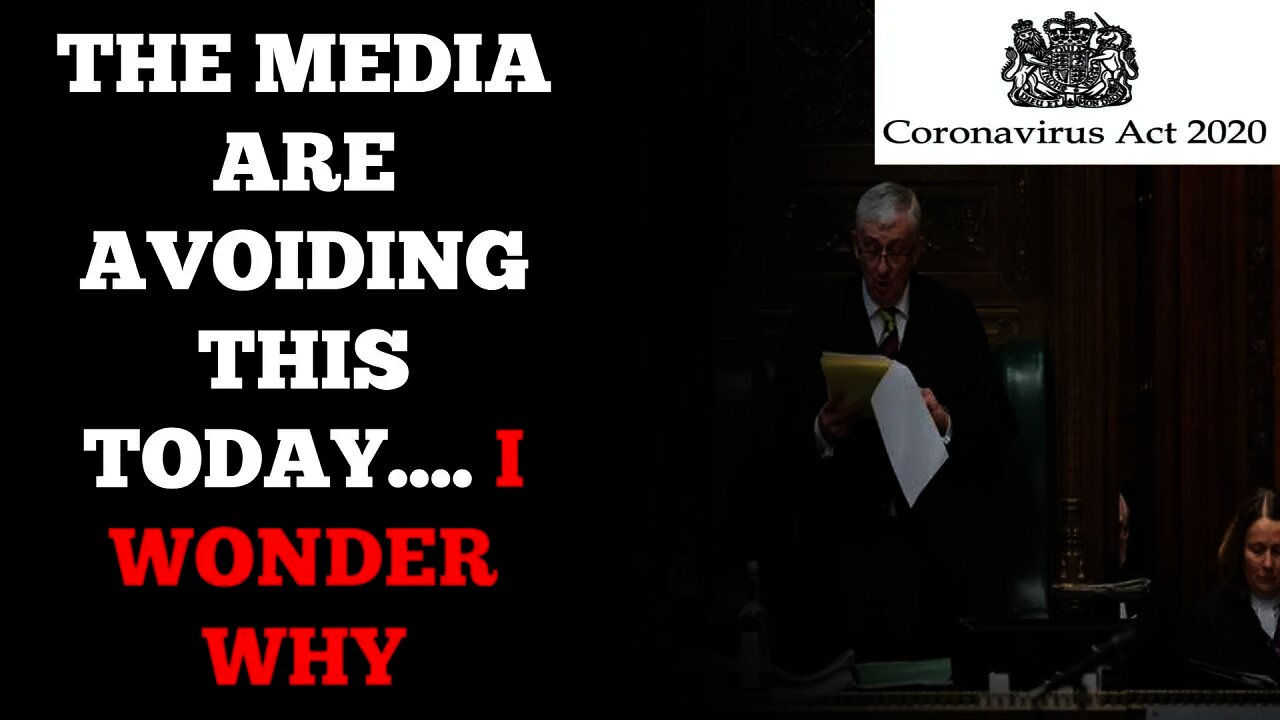 The Media Are Silent As MP's Will Vote On Removing Your Rights & Freedoms For Another 6 Months