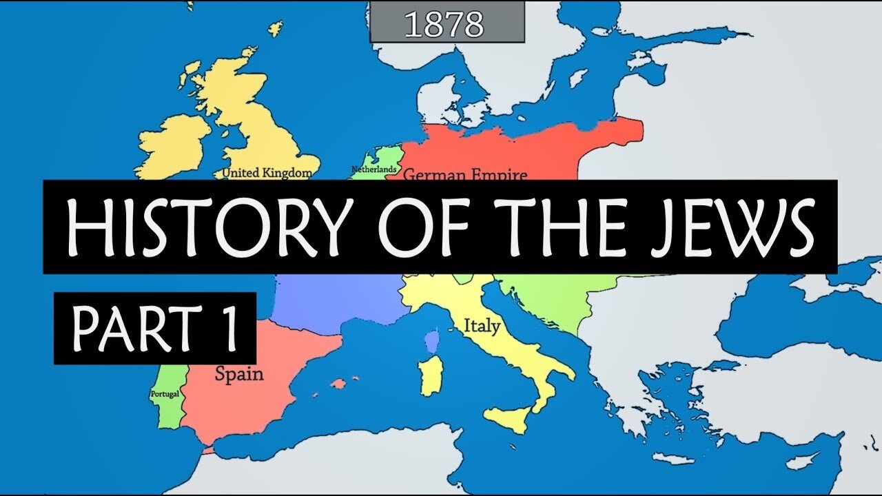 History of the Jews - Summary on a Map