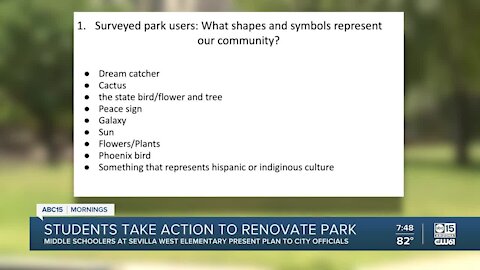 Students take action to fix up Phoenix neighborhood park